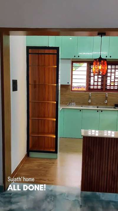 All done
kitchen interior 
Sujath's Home
 #ModularKitchen #KitchenCabinet #KitchenIdeas #SmallKitchen #OpenKitchnen #KitchenDesigns #crockeyunit #lowbudgetdesign #lowcost #beautifulkitchen  #breakfastcounter #openkitchenplans #openkitchendesign_ #kitcheninspiration