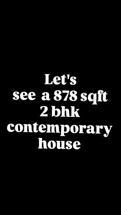 878 sqft 2 bhk Residence @ Kollam #Architect  #architecturedesigns  #Architectural&Interior  #SmallHouse  #ContemporaryHouse