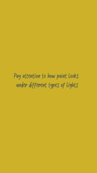 Paints looks under different types of lights : Reference 
.
.
.
.
 #HomeDecor #residenceinterior  #lighting