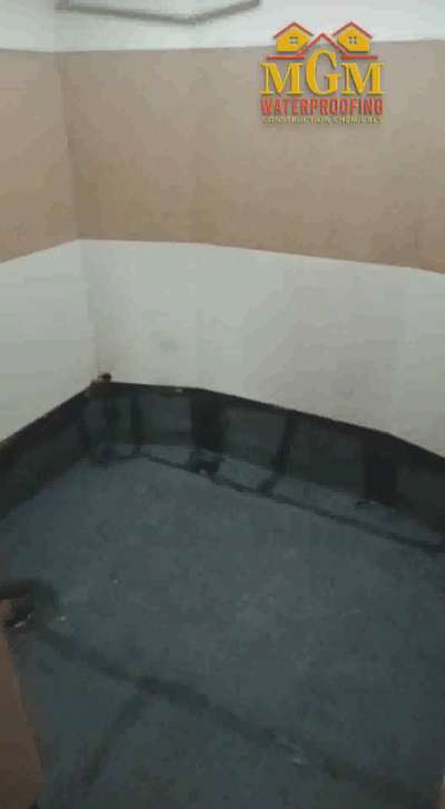 Existing Bathroom Waterproofing. Today work finished at Kottayam. 
App membrane waterproofing method. 
Product Technonicol App membrane 4 mm with minerals 
 #WaterProofings  #BathroomRenovation  #bathroomwaterproofing  #dampproofmembrane