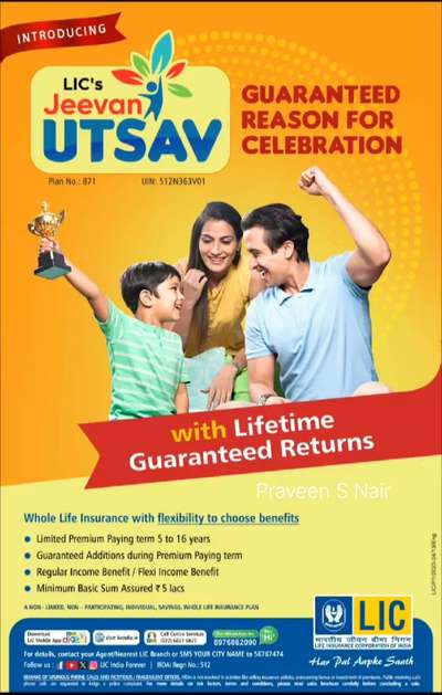 LIC's Jeevan UTSAV

Mob : 7510385499
Email : info@homeloanadvisor.in
Website : www.homeloanadvisor.in