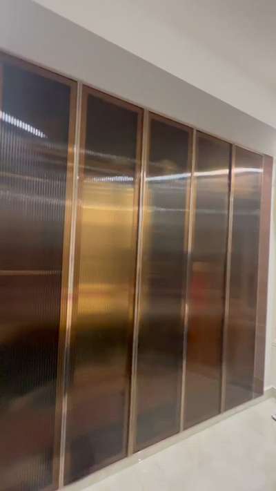 #Glass  #wardrobe #Design #GlassShutter #ledLights