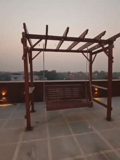 Sameer Khan I am interior decorator wooden work pargola attach jhula Wooden work my no 9818044971