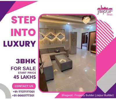 AARADHYA GOVIND

Lavish Apartments at 📍 Kanak Vihar, Kamlanehru Nagar, Near Vaishali Nagar, Jaipur

 • 🎯 3 BHK Ultra Luxurious Apartments
 • 🎯 RERA Approved (RAJ/P/2024/2976)
 • 🎯 Ready to Move In
 • 🎯 80% Corner Ventilated Flats
 • 🎯 1253-1408 Sqft
 • 🎯 3 Washrooms and 2 Balconies
 • 🎯 Semi-Furnished and Fully Furnished Options
 • 🎯 Community Hall and Meeting Room
 • 🎯 CCTV Surveillance and Security
 • 🎯 Rooftop Garden & AC Gym
 • 🎯 Yoga Deck and Kids Play Area
 • 🎯 Power Backup
 • 🎯 Price: 45 to 53 Lac
 • 🎯 Vaastu Compliant
 • 🎯 Excellent Connectivity to Main Ajmer Road and Kamlanehru Nagar Puliya

Limited Time Benefits:

 • 🎉 5 Years Free Maintenance
 • 🎉 Free 4-Day, 3-Night Domestic Family Trip

✨ Experience ultra-luxurious living with essential amenities! ✨

Contact: Bhagwati Property Builder (Jaipur Builder)

📜 T&C Apply

#RealEstate #LuxuryLiving #3BHK #JaipurHomes #VaishaliNagar #LuxuryApartments #DreamHome #PropertyInvestment #HomeSweetHome #apartmentliving