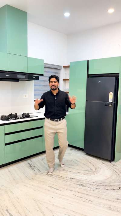 Make your aesthetic kitchen with roomy 

 #roomyinteriors  #mybetterhome #engineerrafi  #interiordesign #ModularKitchen  #KitchenIdeas