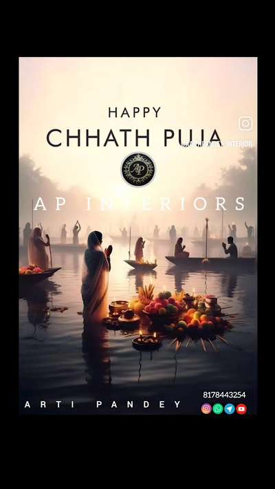 Wishing you a Chhath Puja filled with harmony, prosperity, and the warmth of family. May the blessings of the Sun God bring light and beauty into your home. Happy Chhath Puja from AP INTERIORS! 🌞🏡
#chhathpuja #chhatcelebration #apinteriors #APINTERIORS #happychhathpooja❤️🌅🙏 
#chhathpuja2024