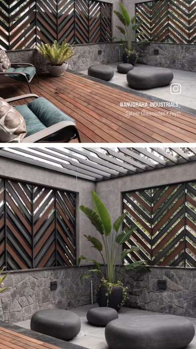 patio ❤️     #patioarea #modernhousedesigns #Metalpartition #anugrahaindustrials #pergola