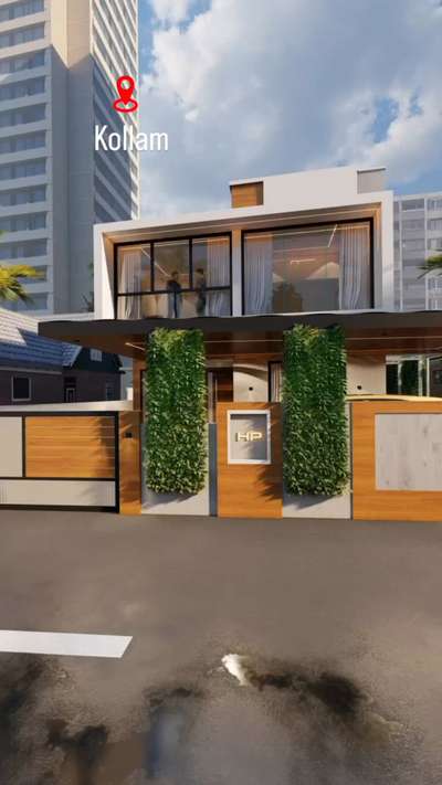4 bedroom house design.
Total area - 1850 sqft.
 #HouseDesigns  #ContemporaryHouse