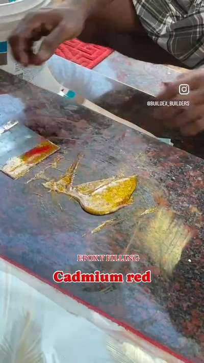 epoxy filling
cadmimum red