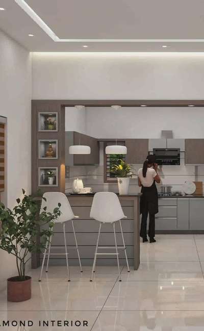 open kitchen with wash area