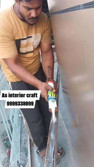 # as interior craft  #provide  #aluminium profile gate # ss gate  # ss pvd reling and glas # front elevation #aluminium partition #manufacturer in Delhi #Pan India services #