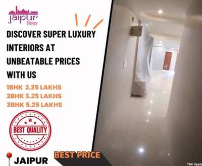 “✨ Discover super luxury interiors at unbeatable prices with us. 🏠 Our well-furnished spaces and top-notch services are designed to elevate your home. 🌟 Contact us today for the best interior solutions! 💫”

🏡 1BHK: 2.25 LAKHS*
🏡 2BHK: 3.25 LAKHS*
🏡 3BHK: 5.25 LAKHS*

📌 Jaipur, Rajasthan

📞 Contact: Bhagwati Property Builder (Jaipur Builder)

📜T&C Apply 

#InteriorDesign #HomeDecor #RealEstate #HomeDesign #LuxuryLiving #DreamHome #HouseGoals #InteriorInspiration #RealEstateAgent #Construction #PropertyForSale #NewHome #ModernHome #Architecture #HomeStaging