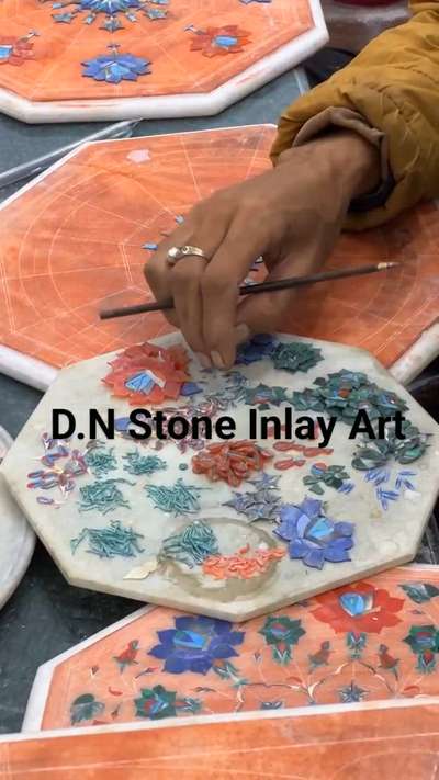 Stone inlay handicraft work by D.N Stone Inlay Art #HomeDecor  #homeinteriordesigners  #noidaconstruction  #panipatarchitects  #panipatinteriors  #mumbaiinteriordesigners