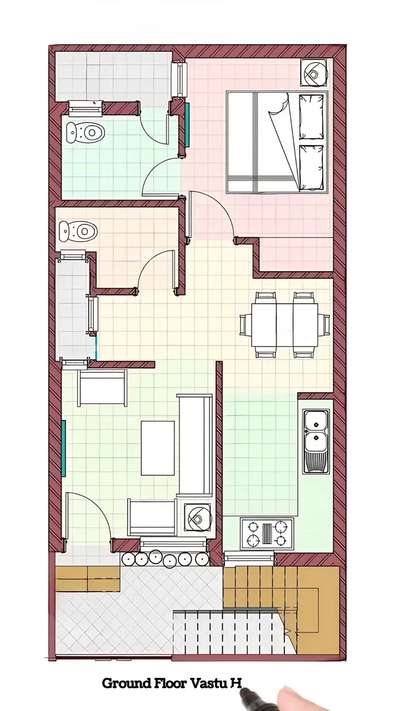 18X36 Size Plan | 1 BHK Ground Floor Vastu House Plan Ideas🏠 #architecturalplan #floorplan #siteplan #architecturalplan #floorplan #vastu #farmhouse #siteplan #architecturalplan #floorplan #vastufloorplan #reelinstagram #reelsinstagram #reelkarofeelkaro #reelinstagram #architectplan #architecturalhouseplans #Architecture #architecturalplan #architecturedesign #architecture #explorepage #floorplans #instagood #interiordesignideas #Interior #interiordesign #interiordesign #designroom #designhouse #construction #insta #instagood #instadaily #instamood #interiordesignideas