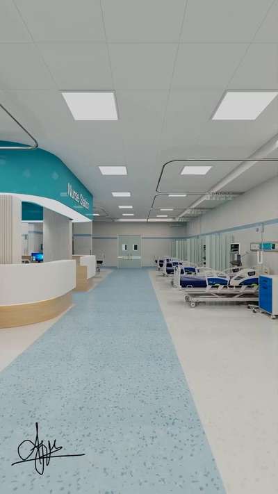 ICU Design  #hospitalinterior #clinicinteriordesign #medical