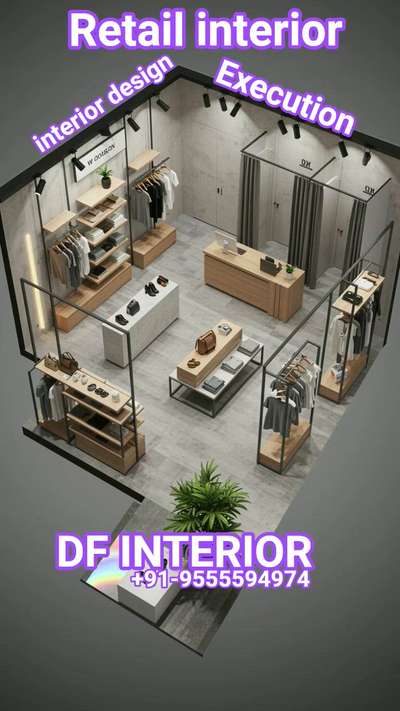 Retail showroom Shop interior Solutions by df interior  #InteriorDesigner  #Interlocks  #Retail