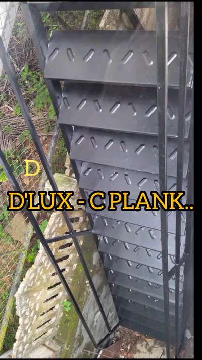 D'LUX C PLANK - Steel plank C Type for stair, gate, walk way, rack, bench etc.. #plank #plankfloor #steel #SteelStaircase