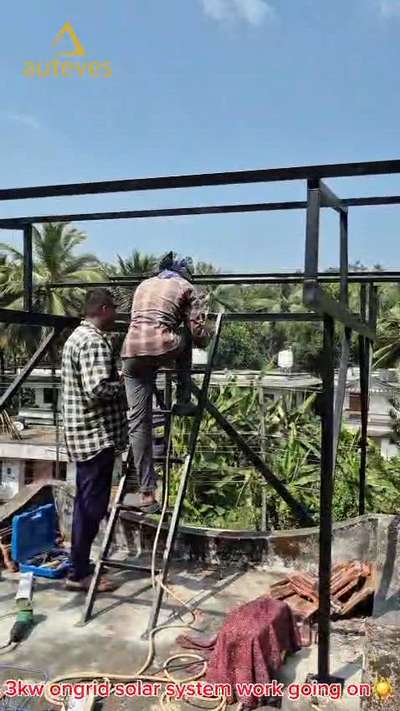 3 KW ONGRID SOLAR SYSTEM INSTALLATION 
 #solarpanel  #solar-installation
