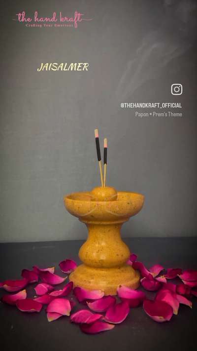 JAISALMER GOLDEN STONE 
INCENSE HOLDER ...... 

DM for details..+91 6378091556  thekrafthand@gmail.com

#incenseholder #marble #Thehandkraft #stone 
#jaisalmerstone #handmade #handcrafted #trending 

.

.
.
.

.
.

.

#real #love #life #instagram #follow #like #instagood #art #music #motivation #quotes #beautiful #photography #happy #truth #hiphop #rap #me #lifestyleluxuries