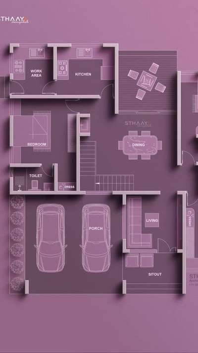 Step into blueprint of your dream home✨
This thoughtfully designed floor plan blends style, comfort,and functionality seamlessly!

Follow:- STHAAYI DESIGN LAB for more inspiring designs.

 #HouseDesigns #dreamhouse #WeMakesYourDreams #1842