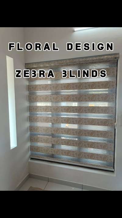 floral print zebra blinds