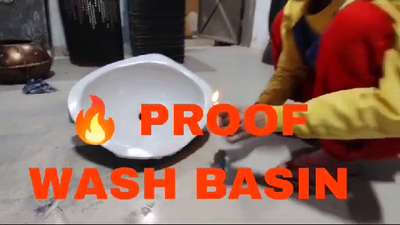 fire proof wash basin