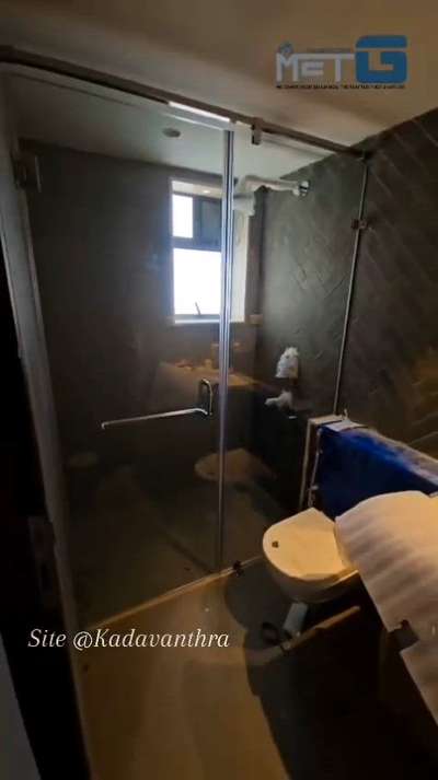 Our Complited site @Kadavanthra for more details - Met G  #showerpartition  #GlassBalconyRailing  #GlassHandRailStaircase  #Toughened_Glass  #Glassinterior