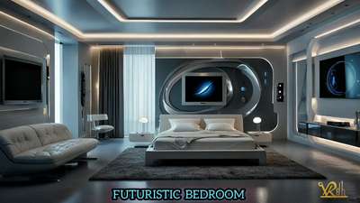 Futuristic Modern Bedroom design #house #interiordesign #exteriors #modular kitchen