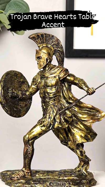 I cannot let us battle the Father any longer, Not for mortal men.

Trojan Brave Hearts Table Accent
Achilles #decorshopping