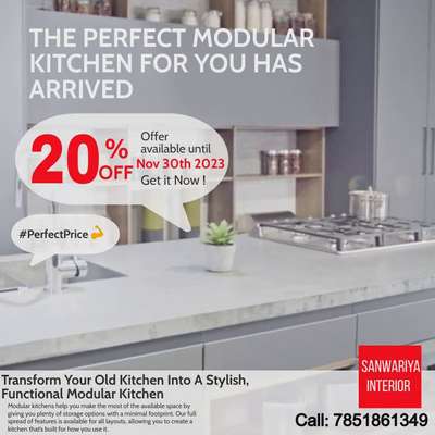 Offer valid till 30th November.
call: 7877706705 


 

 #ModularKitchen #MovableWardrobe #MasterBedroom #KitchenInterior #InteriorDesigner  #WardrobeIdeas #Furnishings #furniture  #HomeDecor #jaipurcity #hotelinterior