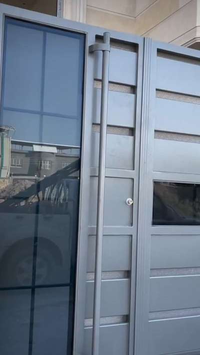 # as interior craft  #provide  #aluminium profile gate # ss gate  # ss pvd reling and glas # front elevation #aluminium partition #manufacturer in Delhi #Pan India services #