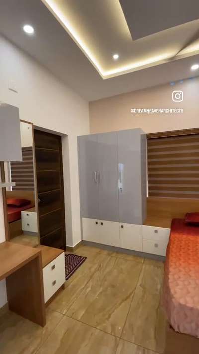 Simple bedroom  #WardrobeIdeas  #headrest_  #KingsizeBedroom  #studytable  #sidetable  #BedroomDecor  #KingsizeBedroom  #BedrIdeas  #SmalRoom  #Smallhousekerala  #bedroomset