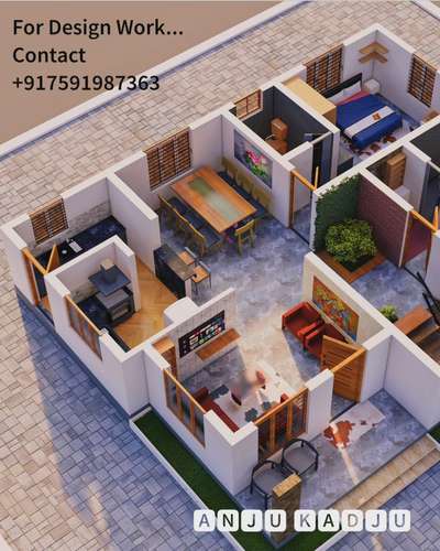 1000 sqft ൽ 2bhk #3Dfloorplans #3DPlans #InteriorDesigner  ഒരടിപൊളി വീട് കാണാം ❤️❤️❤️❤️❤️❤️❤️❤️
designed by anju kadju
.
 #3Dfloorplans #1000SqftHouse #2BHKHouse