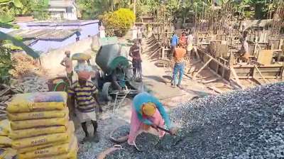 concreting in chengannur site