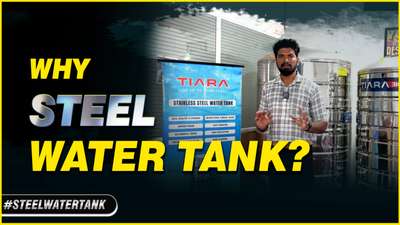 Get pure water from the Steel water tank.