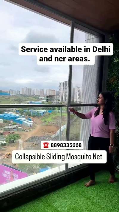 Mosquito Mesh Sliding For Balcony 
☎️#8898335668 #invisiblegrill #pleatedmesh #insect_screen #mosquito_mesh #kitchen #InteriorDesigner #architecture