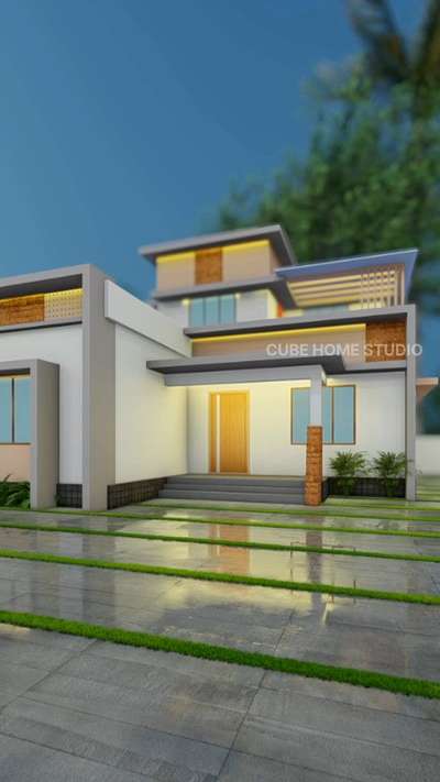 1600sqft 3BHK 
#3d #exteriordesigns #veed