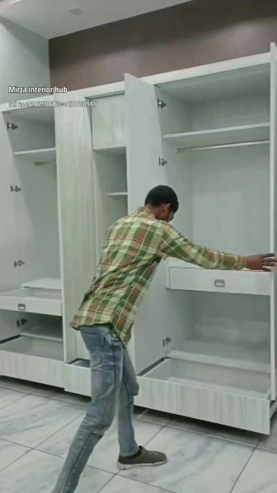 #WardrobeIdeas  #almirahdesign  #drower  #HomeDecor  #InteriorDesigner  #LUXURY_INTERIOR  #ModularKitchen  #modularwardrobe  #Modularfurniture work karane ke liye contact kare 
whats.+919625506863
call.+917060375916 Saquib Mirza