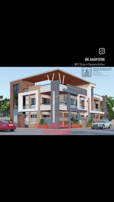 bungalow house design by K.Aasif and Associates. 
#structuralengineering
#civilengineering 
#architecturalvisualization
#architecturaldesign
#architect