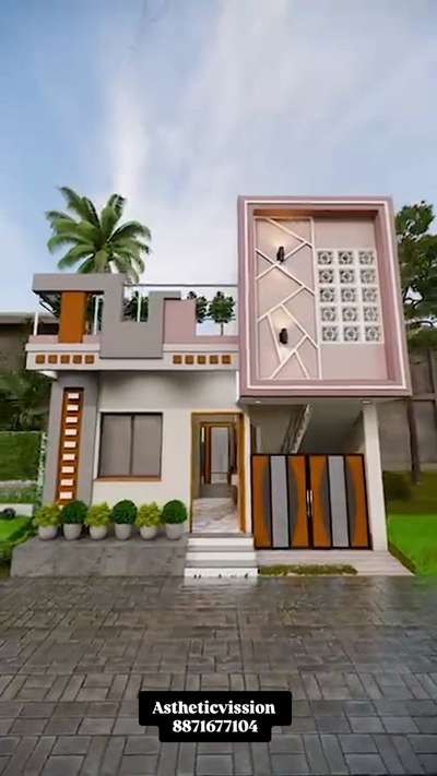 Tiny House Tour 20x35 Feet 1BHK   #housedesign #sketchup #smallhouse #3delevation #elevation #small #tour