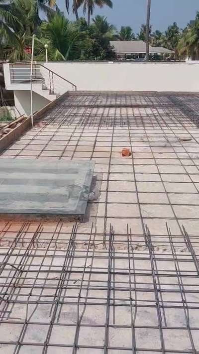 Rebar & formwork installatiion for first floor roof at Kamaleswaram