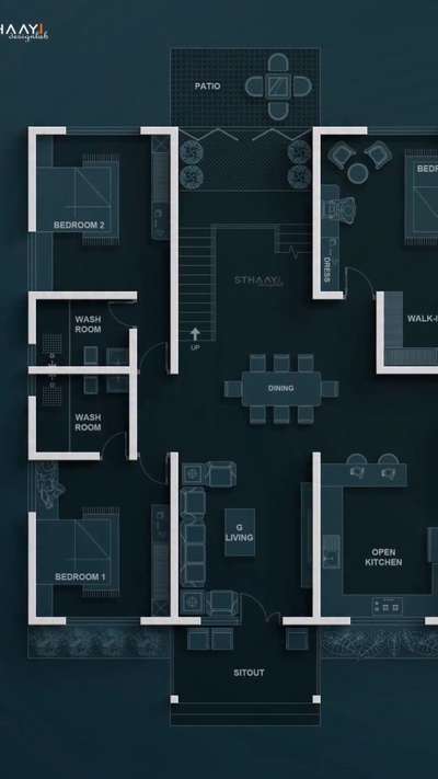 Experience the perfect blend of elegance and comfort with this stunning 4BHK Tropical Floor Plan designed for seamless indoor-outdoor living and timeless style. Elevate your home dreams with a layout that inspires relaxation and connection. 

Follow @sthaayi_design_lab for more visionary spaces!

#Architecture #TropicalDesign #ModernHome #FloorPlan #HouseGoals #DesignLab #LuxuryLiving #ArchitecturalInspiration #HomeDesign #SthaayiDesignLab