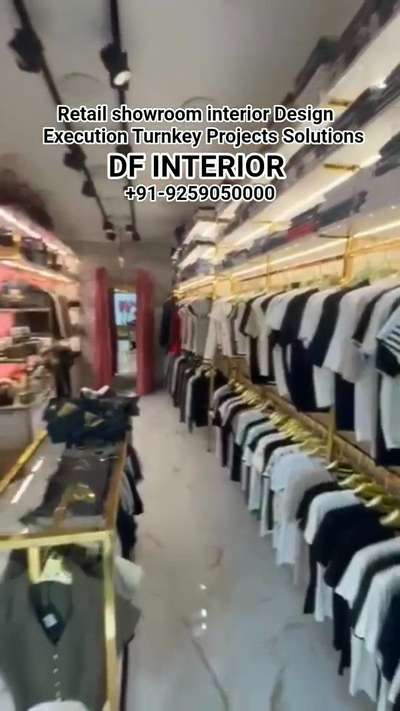 Garments store interior  #Retail  #showrooms  #retaildesign  #retailshopdesigner