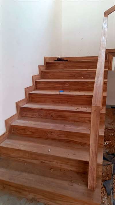 wooden stair+handrail 
#WoodenStaircase 
 #teakwoodflooring 
 #teak
#StaircaseDecors 
  #teakwoodhandrail
 #WoodenFlooring 
#handrail 
 #woodworks