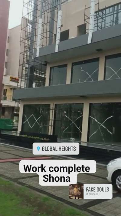 ACP sheet glass work