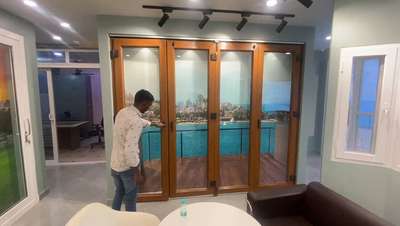 # #upvc doors and windows with sliding and folding printed profile  # # #