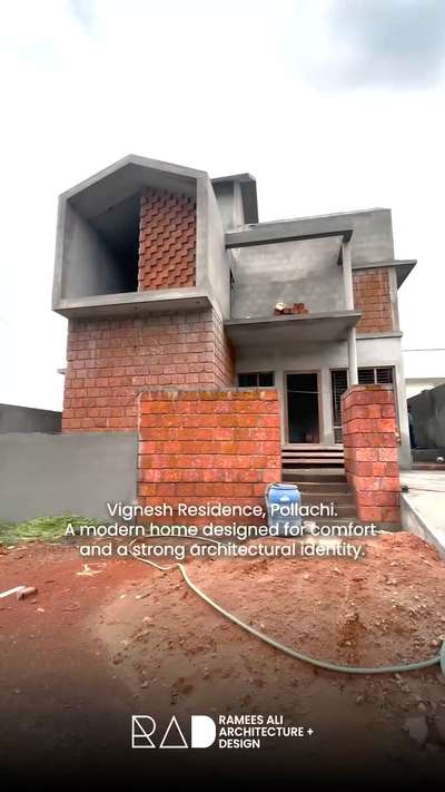 Work in progress at Vignesh Residence, Pollachi. Bold forms and warm textures shaping a modern, grounded home. Crafting comfort through thoughtful design, step by step.

#architecture #modernarchitecture #concretearchitecture #minimaldesign #homedesign #residentialarchitecture #architectureindia #siteupdate #wip #interiordesign #designinspiration #architectlife #architecturelovers #constructionupdate #indiahomes #rameesali #studiorameesali