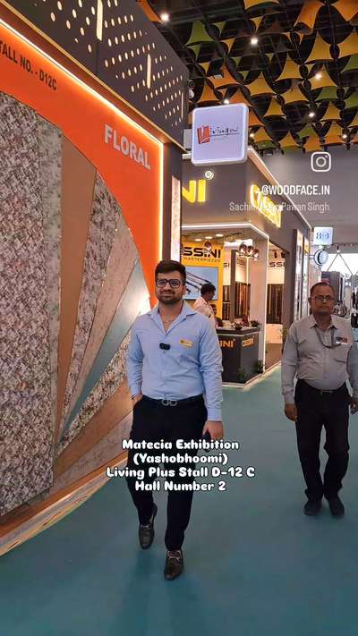 Living plus Stall At #mateciaexhibition #yashobhoomi Delhi 

 #delhiexpo #exhibition #interiorproducts #HomeDecor #homeinterior #Plywood #acryliclaminates #louverspanel #wallpanel #walldesign #ceilingdesign