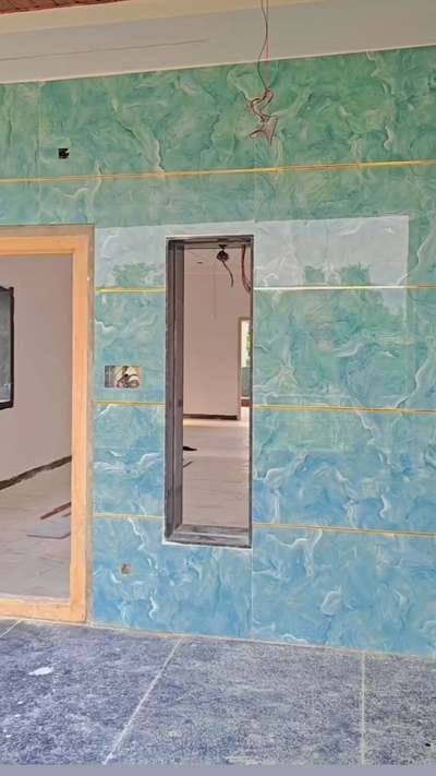 2×4 wall tiles finishing work  #public   #contitraction