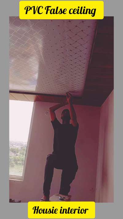 PVC False ceiling Working 
 #falseceiling  #HouseDesigns  #WallDecors  #PVCFalseCeiling